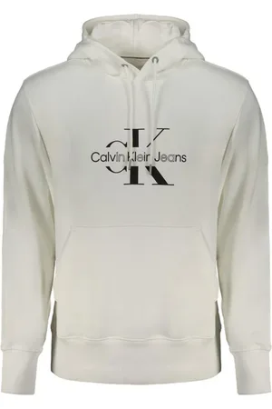 Calvin Klein Herren, Sweatshirts & Hoodies, Weiß, 2XLGröße: