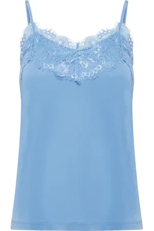 Ichi Damen, Oberteile, Blau, LGröße: