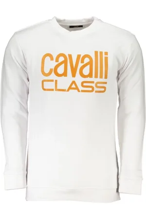 Roberto Cavalli Herren, Sweatshirts & Hoodies, Weiß, XLGröße: