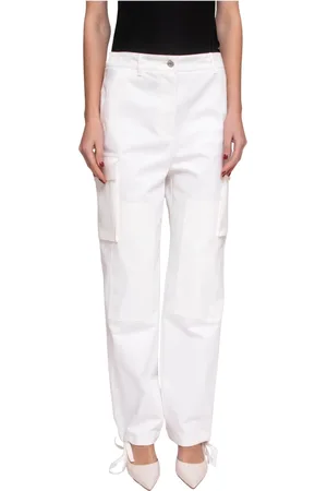 Moschino Damen, Hosen, Weiß, 2XSGröße: