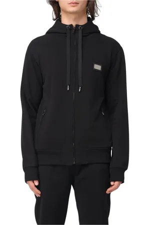 Dolce & Gabbana Herren, Sweatshirts & Hoodies, Schwarzk, 2XLGröße: