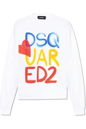 Dsquared2 Herren, Sweatshirts & Hoodies, Weiß, XLGröße: