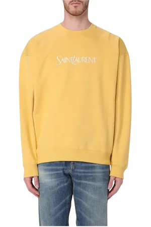 Saint Laurent Herren, Sweatshirts & Hoodies, Gelb, LGröße: