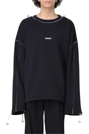 BONSAI Herren, Sweatshirts & Hoodies, Schwarzk, SGröße: