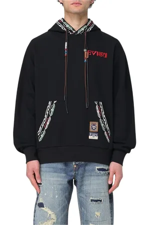 Evisu Herren, Sweatshirts & Hoodies, Schwarzk, MGröße:
