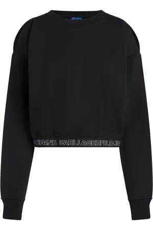 Karl Lagerfeld Damen, Sweatshirts & Hoodies, Schwarzk, SGröße: