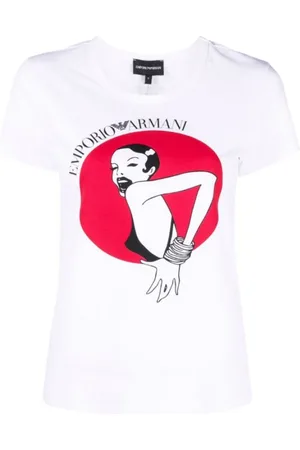 Emporio Armani Damen, Oberteile, Weiß, XLGröße: