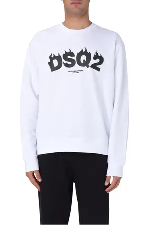 Dsquared2 Herren, Sweatshirts & Hoodies, Weiß, MGröße: