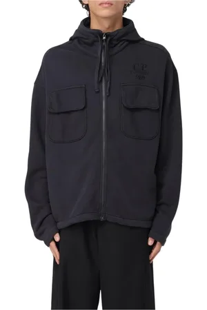C.P. Company Herren, Sweatshirts & Hoodies, Schwarzk, LGröße:
