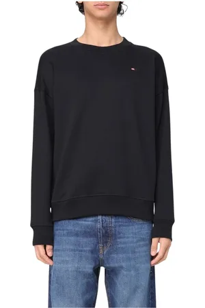 Diesel Herren, Sweatshirts & Hoodies, Schwarzk, SGröße: