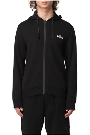Hogan Herren, Sweatshirts & Hoodies, Schwarzk, XLGröße: