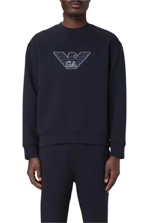 Emporio Armani Herren, Sweatshirts & Hoodies, Blau, MGröße: