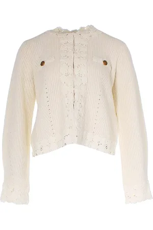 Twin-Set Damen, Strickwaren, Weiß, SGröße: