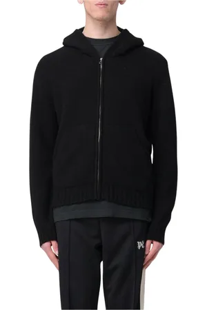 Palm Angels Herren, Sweatshirts & Hoodies, Schwarzk, SGröße: