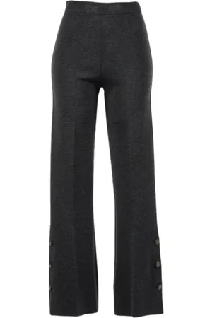 Twin-Set Damen, Hosen, Grau, MGröße:
