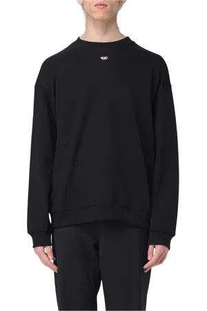 Diesel Herren, Sweatshirts & Hoodies, Schwarzk, MGröße:
