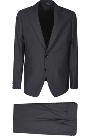 LARDINI Herren, Anzüge, Schwarzk, LGröße: