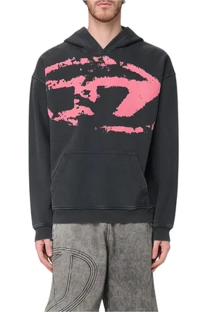 Diesel Herren, Sweatshirts & Hoodies, Schwarzk, LGröße: