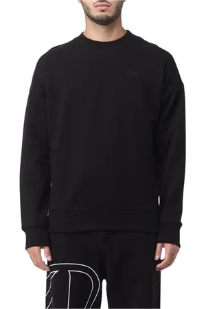 Diesel Herren, Sweatshirts & Hoodies, Schwarzk, SGröße: