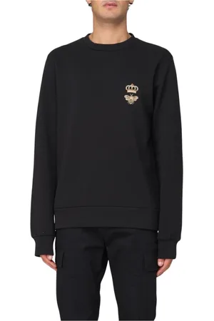 Dolce & Gabbana Herren, Sweatshirts & Hoodies, Schwarzk, 2XLGröße:
