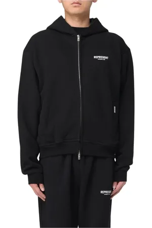 Represent Herren, Sweatshirts & Hoodies, Schwarzk, LGröße: