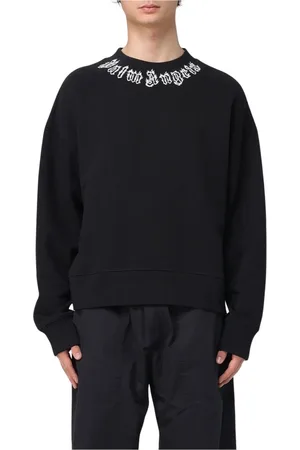 Palm Angels Herren, Sweatshirts & Hoodies, Schwarzk, MGröße: