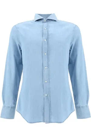 Brunello Cucinelli Herren, Shirts, Blau, SGröße: