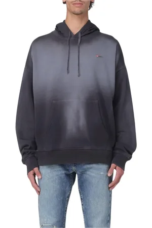 Diesel Herren, Sweatshirts & Hoodies, Schwarzk, MGröße: