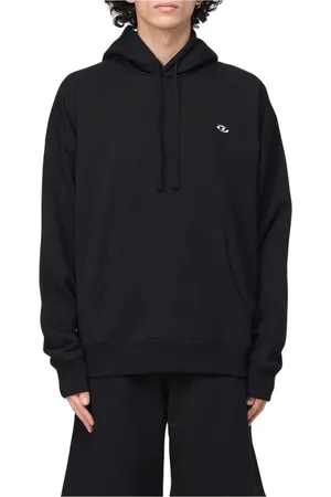 Diesel Herren, Sweatshirts & Hoodies, Schwarzk, SGröße: