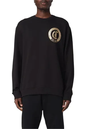 Roberto Cavalli Herren, Sweatshirts & Hoodies, Schwarzk, SGröße: