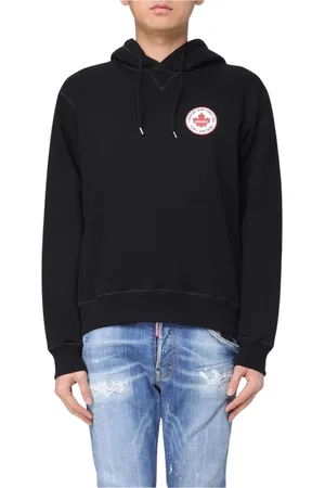 Dsquared2 Herren, Sweatshirts & Hoodies, Schwarzk, LGröße: