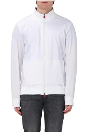 Kiton Herren, Sweatshirts & Hoodies, Weiß, LGröße: