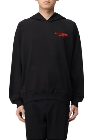 Roberto Cavalli Herren, Sweatshirts & Hoodies, Schwarzk, LGröße: