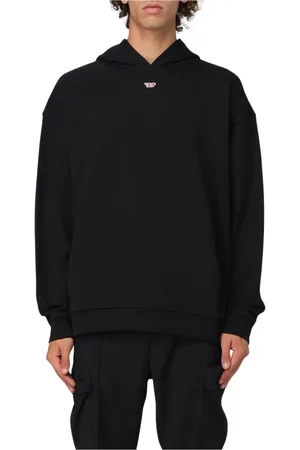 Diesel Herren, Sweatshirts & Hoodies, Schwarzk, SGröße: