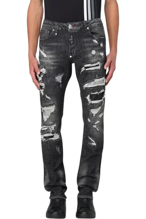 Philipp Plein Herren, Jeans, Grau, W32Größe: