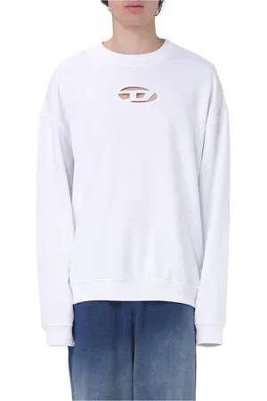 Diesel Herren, Sweatshirts & Hoodies, Weiß, MGröße: