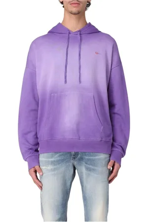 Diesel Herren, Sweatshirts & Hoodies, Lila, MGröße: