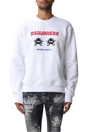 Dsquared2 Herren, Sweatshirts & Hoodies, Weiß, LGröße: