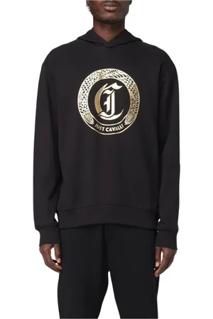 Roberto Cavalli Herren, Sweatshirts & Hoodies, Schwarzk, LGröße:
