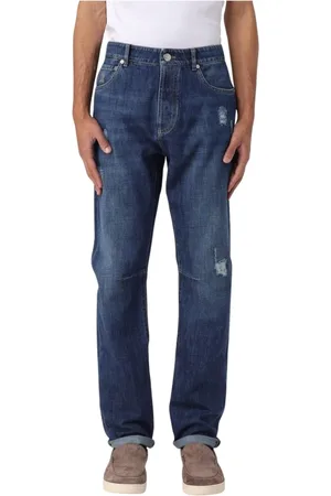Brunello Cucinelli Herren, Jeans, Blau, 2XLGröße: