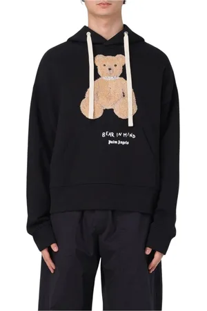 Palm Angels Herren, Sweatshirts & Hoodies, Schwarzk, MGröße:
