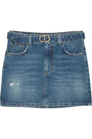Twin-Set Damen, Röcke, Blau, 2XSGröße: