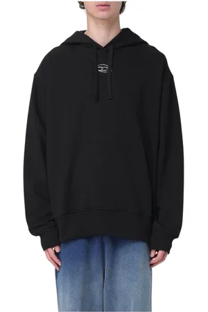 Diesel Herren, Sweatshirts & Hoodies, Schwarzk, MGröße: