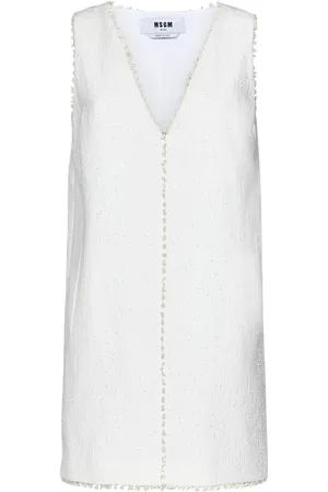Msgm Damen, Kleider, Weiß, XSGröße: