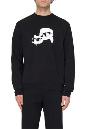 Karl Lagerfeld Herren, Sweatshirts & Hoodies, Schwarzk, SGröße:
