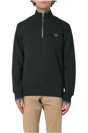 Fred Perry Herren, Sweatshirts & Hoodies, Grün, MGröße: