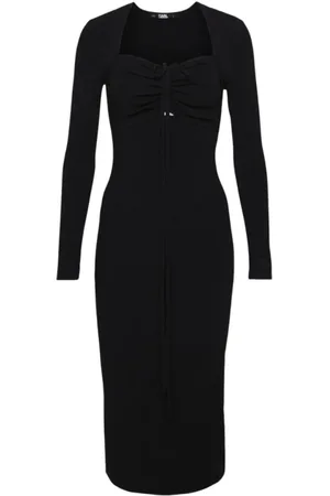 Karl Lagerfeld Damen, Kleider, Schwarzk, SGröße: