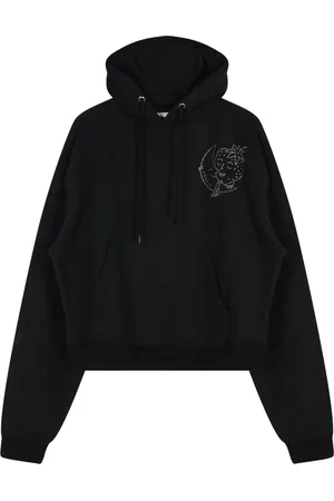 Sky High Farm Herren, Sweatshirts & Hoodies, Schwarzk, SGröße: