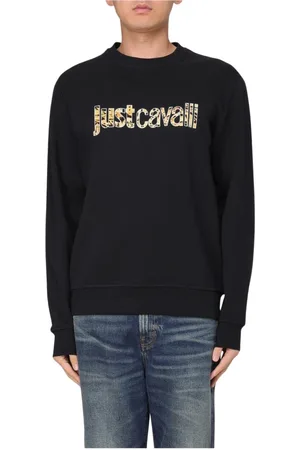 Roberto Cavalli Herren, Sweatshirts & Hoodies, Schwarzk, MGröße: