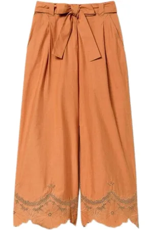 Twin-Set Damen, Hosen, Braun, MGröße: